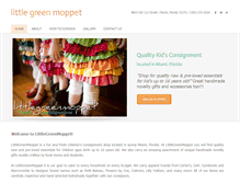 Tablet Screenshot of littlegreenmoppet.com
